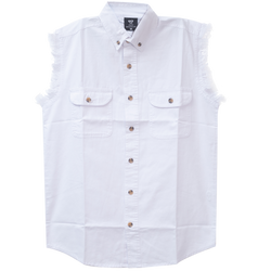 VB704 - Mens Cutoffs White Shirt