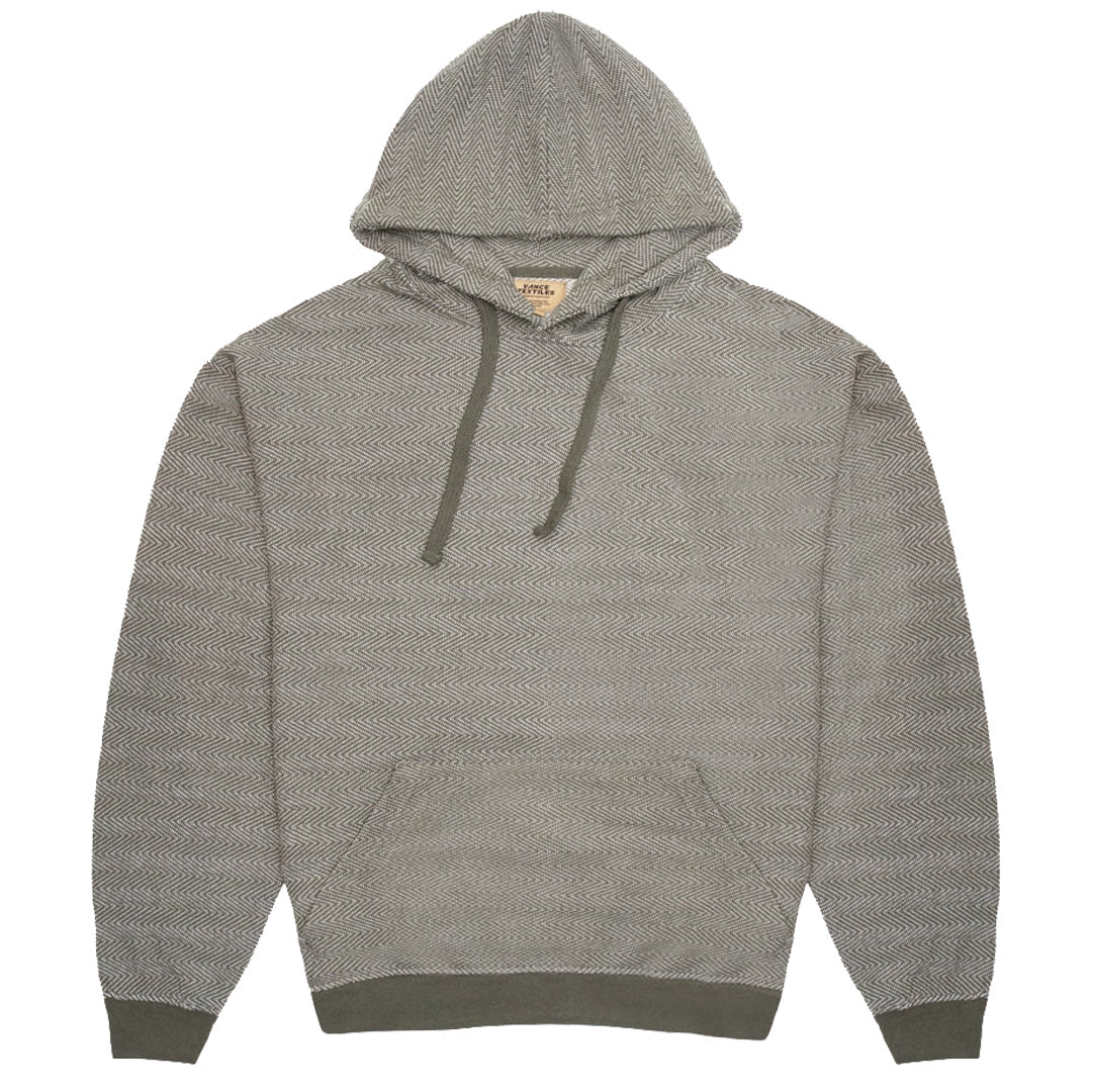 VT403FGN- Unisex Forest Green Herringbone Pull Over